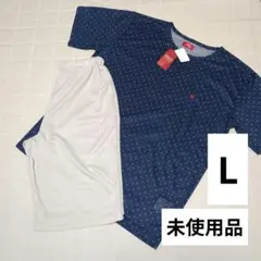【Lサイズ】polo パジャマ レディース 半ズボン ルームウェア 春 夏 半袖