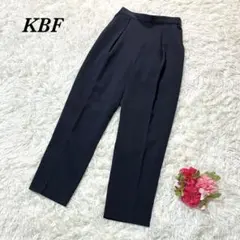 ケービーエフ スラックス ダークネイビー テーパード オフィス きれいめ 通勤