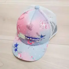 650【M】メゾピアノ　ミルキーウェイ柄メッシュキャップ　ラベンダー