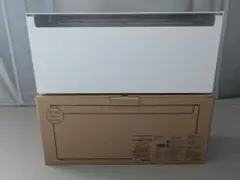 スチールタップ収納箱フラップ式・ホワイトグレー