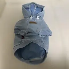 EDWIN フード付き犬服 ライトブルーのサムネイル