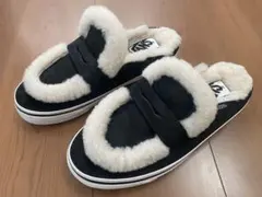 VANS クッション性 スエードレザー ボア ミュール ファー 23cm