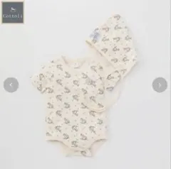 バースデイ cottoli ボンネット付きロンパース 70サイズ　木馬柄