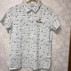Paradisio ボートと波プリント ポロシャツ Lサイズのサムネイル