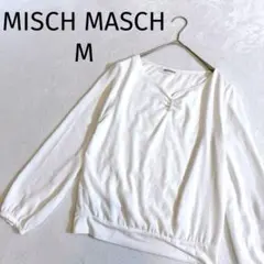 ミッシュマッシュ◆長袖ブラウス パール オフィス 通勤 ホワイト系 Mのサムネイル