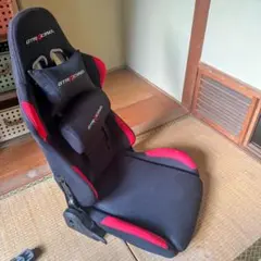 【動作良好】便利な座椅子 ゲーミングチェア ブラック/レッド