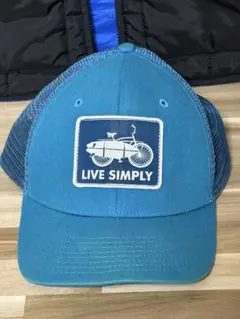 Patagonia 青 メッシュキャップ LIVE SIMPLY