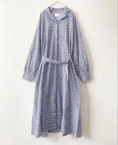 極美品✨ マッキントッシュ リネン混フラワープリントティアードワンピース 36 極美品✨ マッキントッシュ リネン混フラワープリントティアード