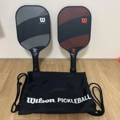 ウィルソン　ピックルボール　パドル　2本セット　バッグ付きのサムネイル
