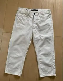 デニム　クロップドジーンズ　ジーパン　 クロップド パンツ　ホワイト