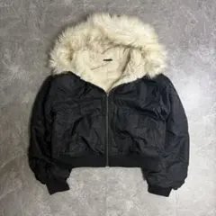 y2k archive gu フライトジャケット　ファー　短丈　グランジ