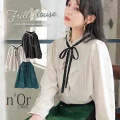 オシャレウォーカー n'OrLABEL ノアール ブラウス ブラック ③のサムネイル