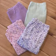 UNIQLO レギンス 4点セット 100cm 長ズボン 10分丈