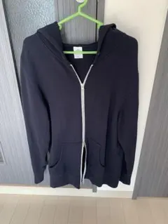 Y2k 00s United White フルジップパーカー L ネイビー 短丈