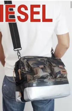 DIESEL ショルダーバッグ 2way 斜めがけ カモフラージュ 迷彩
