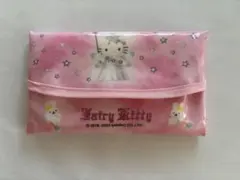 平成レトロ　ハローキティポケットテッシュケース　天使キティ　ポケットテッシュ付きのサムネイル