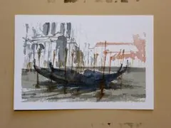 「ゴンドラ」透明水彩画watercolorのサムネイル