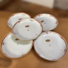 TOHSAI 陶彩 赤絵唐草 5号皿 5枚セット