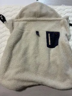 フリース抱っこひもカバー フード付き