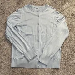 ユニクロ　カーディガン　L 水色