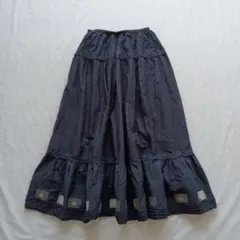 《美品★》KETTY　ケティ　 ティアードロングスカート　ピコフリル　ワッペンのサムネイル