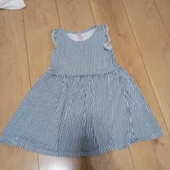 H&M ストライプ ノースリーブワンピース 110/116