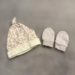 新生児帽子・ミトンセット