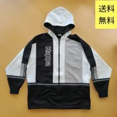 Kappa カッパ ジップアップパーカー モノトーン メンズ Lサイズ ジャージ