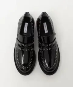 新品 UNITED ARROWS スタッズ ローファー ブラック 35hのサムネイル