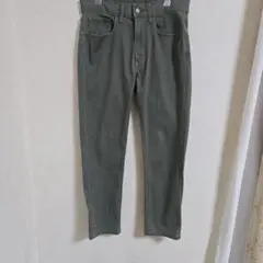 ユニクロ ウルトラストレッチ スキニーフィット ジーンズ Sサイズ オリーブ色