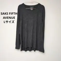 ダークグレー 長袖 カットソー Tシャツ シンプル 無地 インナー カジュアル