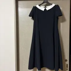 FOXEY NEWYORK 半袖ロングワンピース 濃紺 サイズ38 - メルカリ