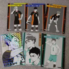 ハイキュー!! きゃらくたぶるカードグミ4　 カード　日向　影山　月島　他計6枚