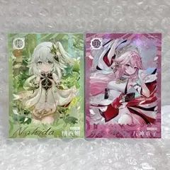 ⭐️【 原神 シリーズ】 海外製カード 美少女 神里綾華 八重神子 No