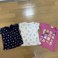 Tシャツ 3枚セット（星柄・動物柄・アンパンマン柄）　90 半袖　女の子　服