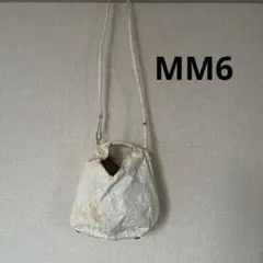 【MM6】ジャパニーズ　ショルダーバッグ　ホワイト　リサイクル素材