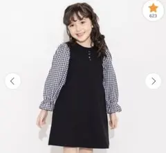 rena co様専用！ブランシェス♪ チェック柄 長袖ワンピース　120cm