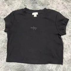 H*u様 Calvin Klein クロップドTシャツ M ダークグレー