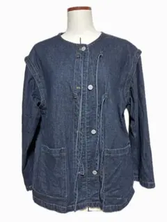 ダークブルー デニムカバーオール