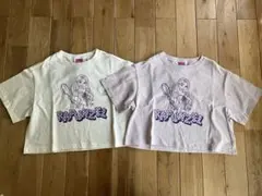 新品 女の子 キッズ ディズニー ラプンツェル ショート丈 半袖トップス 140