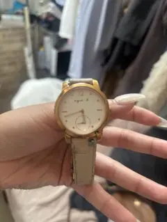 agnes b. アニエスベー 腕時計 ゴールド
