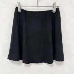 FOREVER21 ミニスカート フレア ウエストゴム シンプル ブラック S