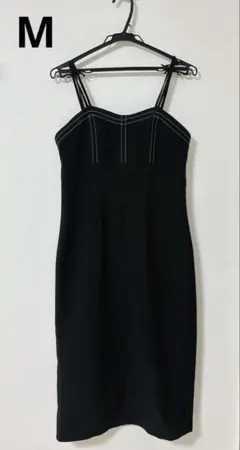 earth アースミュージック　キャミソールワンピース　ワンピース　ブラック　M