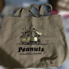 PEANUTS トートバッグ ベージュ