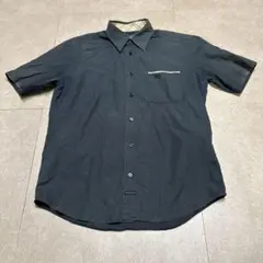 Burberry blue label 半袖シャツ　黒　ノバチェック　M