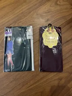 カラータイツ2足