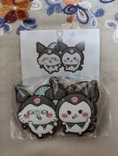 ちいかわ×サンリオキャラクターズなかよしラバーマスコット モモンガ×クロミ