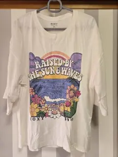 ROXY Tシャツ ホワイト グラフィック ロキシー