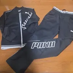 PUMA ブラック ジャージセット 120cm