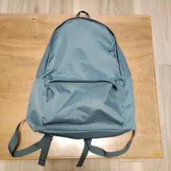 【無印良品】肩の負担を軽くする　撥水リュックサック　スモーキーブルー